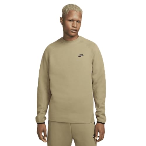 ナイキ メンズ スウェットシャツ Nike Air Crew Fleece - Limestone/Olive/Brown 317CMHVGA+L.jpg